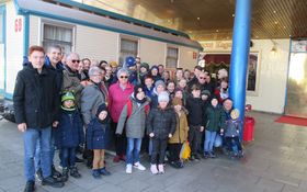 Gruppenfoto Kolpingfamilie Grafenwöhr vor dem Circus Krone