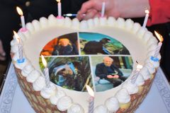 Geburtstagstorte in Herzform